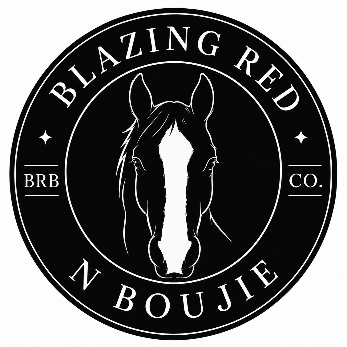 Blazing Red n Boujie — BRB Co. logo